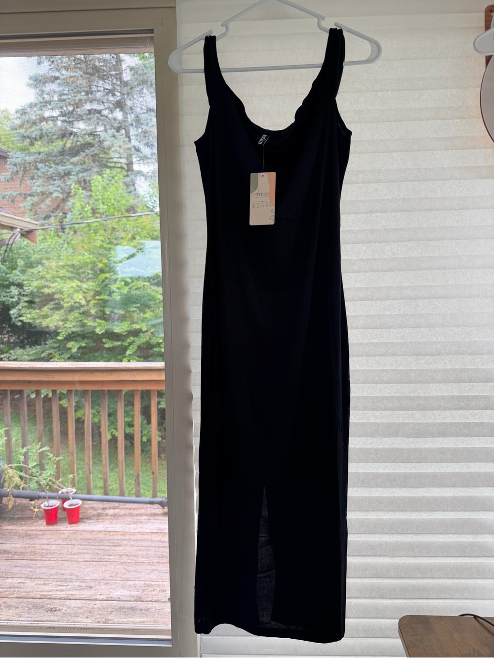 BTFBM off the shoulder dress black